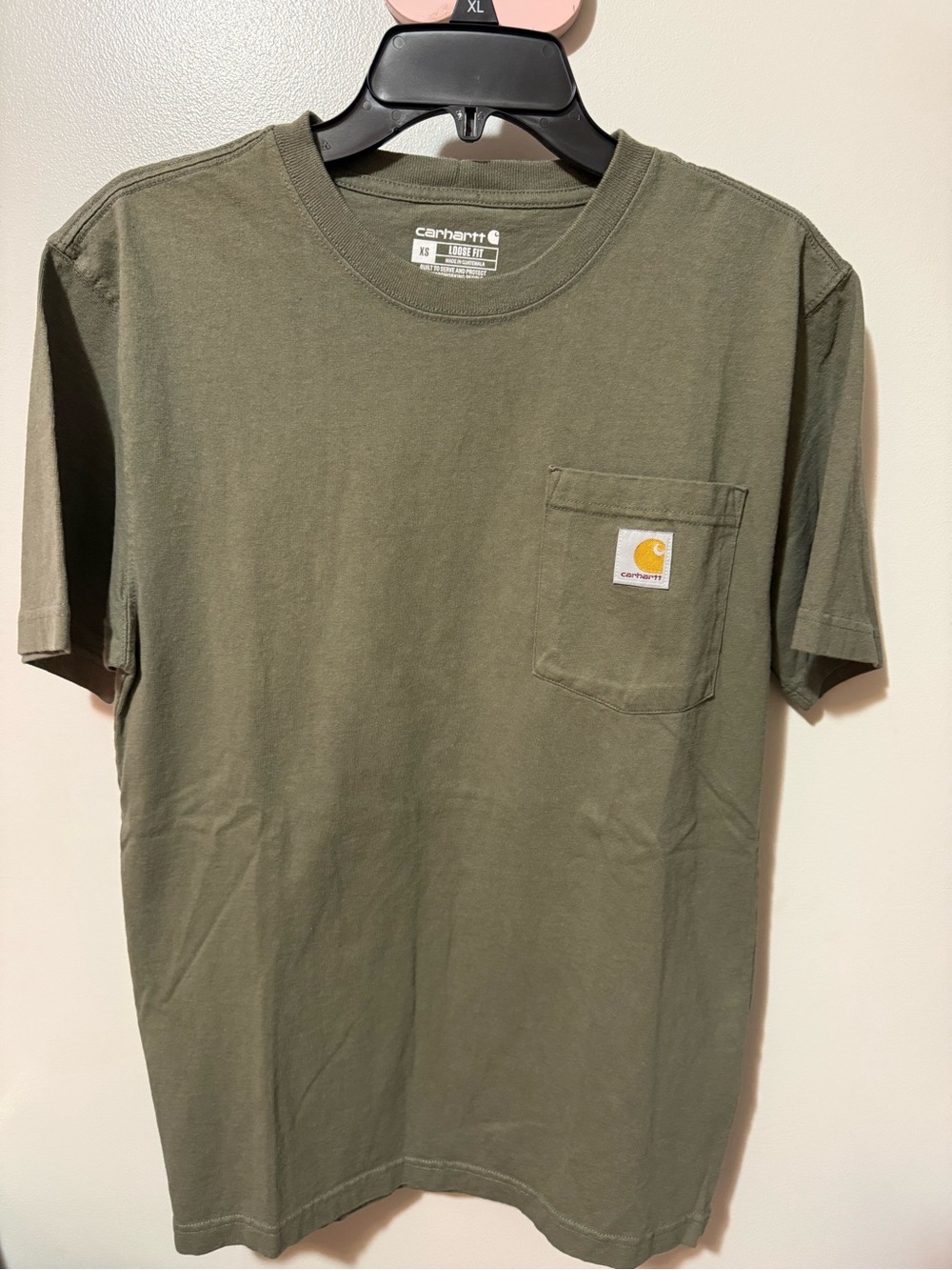 Carhartt Olive Green Short-Sleeve Pocket Tee